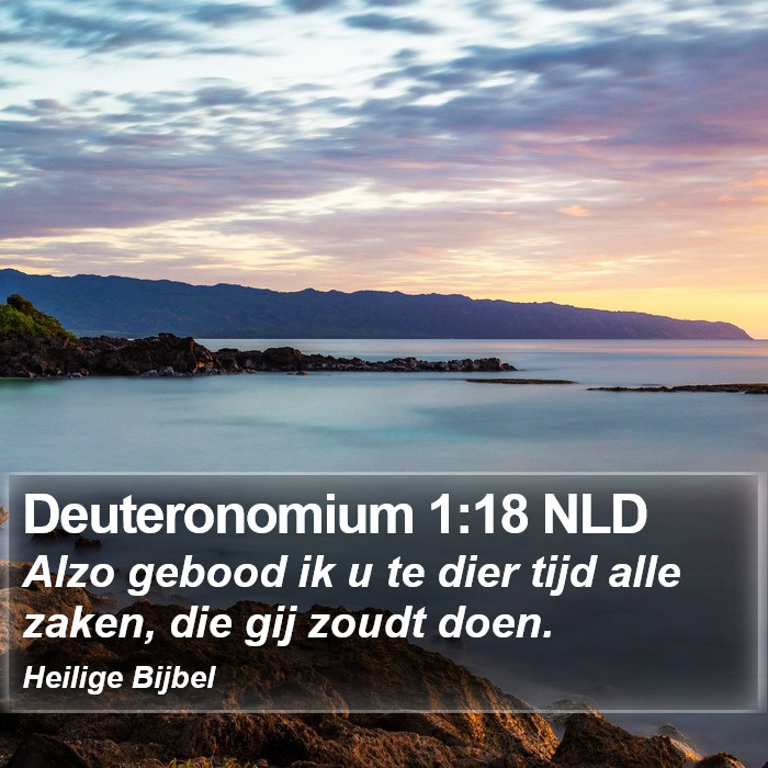 Deuteronomium 1:18 NLD Bible Study