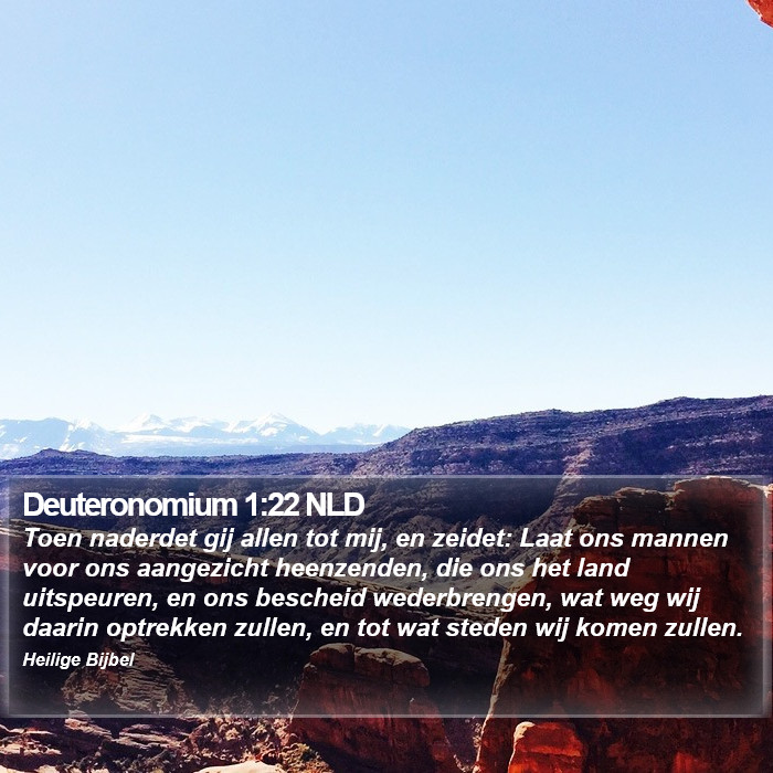 Deuteronomium 1:22 NLD Bible Study