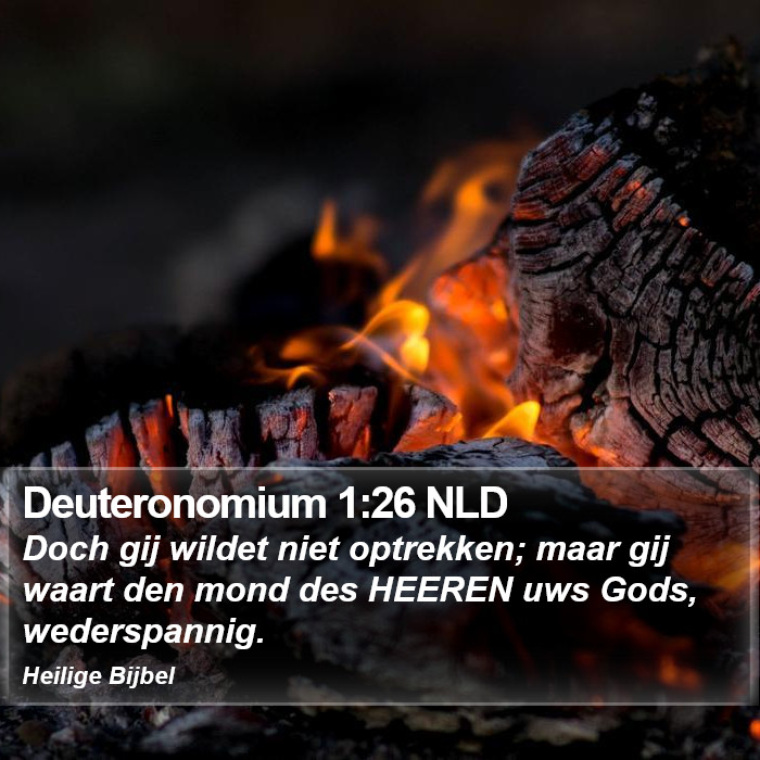 Deuteronomium 1:26 NLD Bible Study