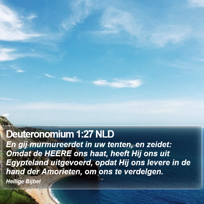 Deuteronomium 1:27 NLD Bible Study