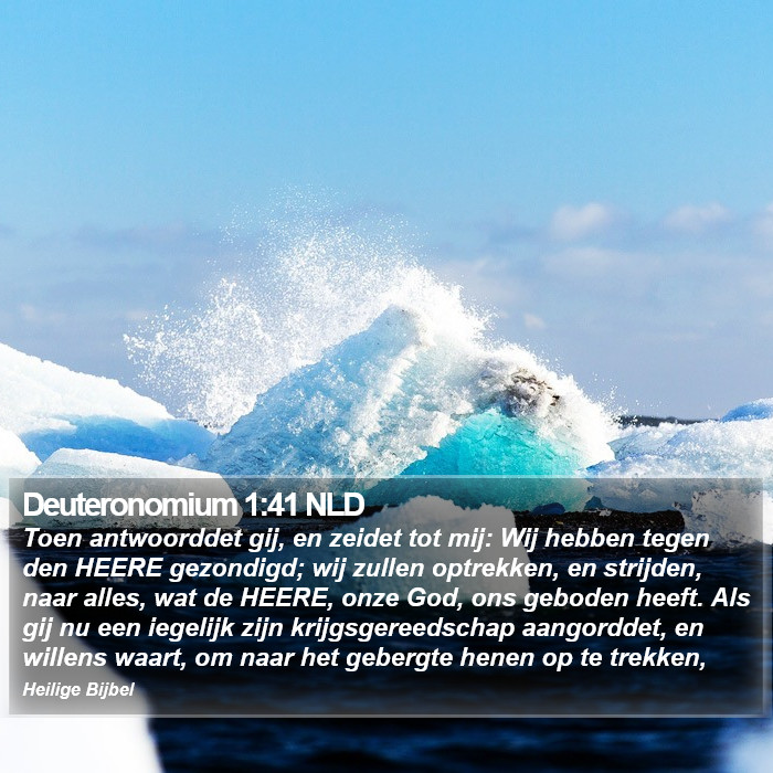 Deuteronomium 1:41 NLD Bible Study