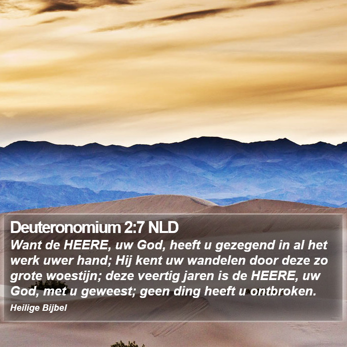 Deuteronomium 2:7 NLD Bible Study