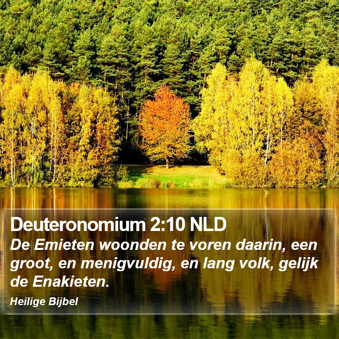 Deuteronomium 2:10 NLD Bible Study