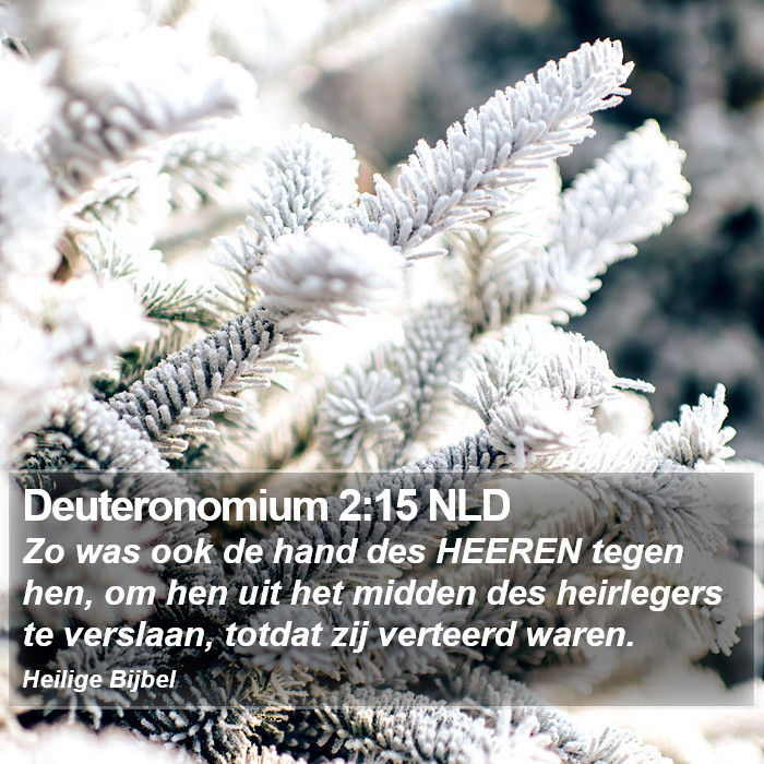 Deuteronomium 2:15 NLD Bible Study