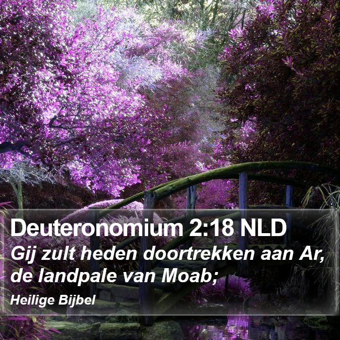 Deuteronomium 2:18 NLD Bible Study