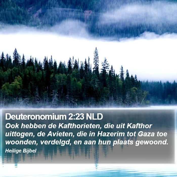 Deuteronomium 2:23 NLD Bible Study