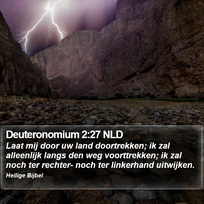 Deuteronomium 2:27 NLD Bible Study