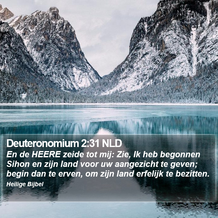 Deuteronomium 2:31 NLD Bible Study