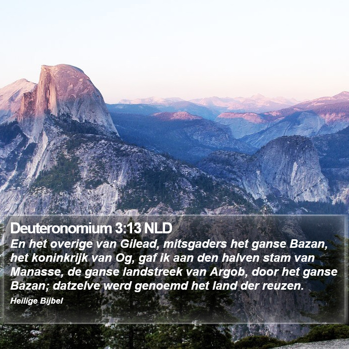 Deuteronomium 3:13 NLD Bible Study