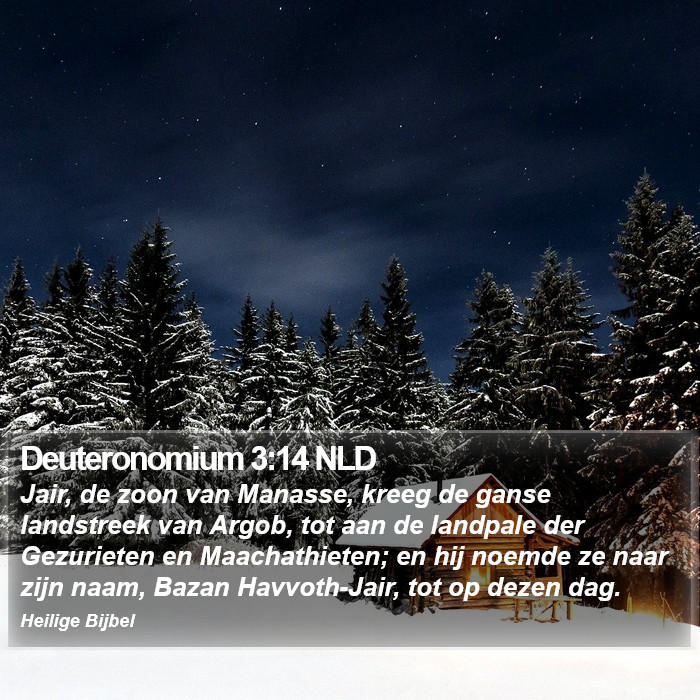 Deuteronomium 3:14 NLD Bible Study