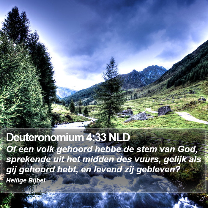 Deuteronomium 4:33 NLD Bible Study