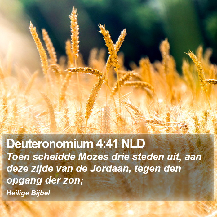 Deuteronomium 4:41 NLD Bible Study