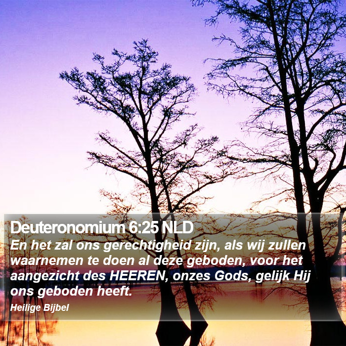 Deuteronomium 6:25 NLD Bible Study