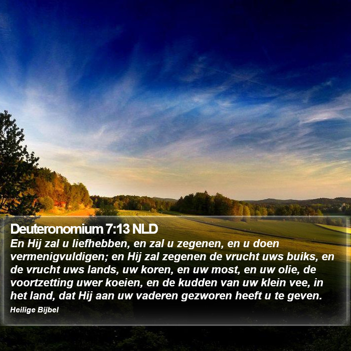 Deuteronomium 7:13 NLD Bible Study
