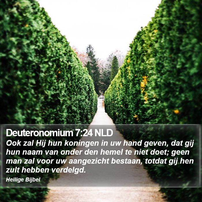 Deuteronomium 7:24 NLD Bible Study