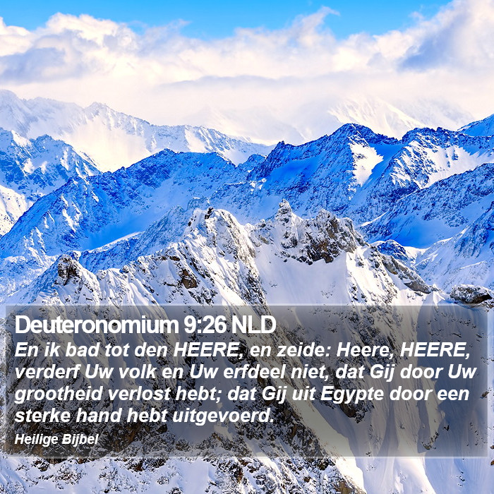 Deuteronomium 9:26 NLD Bible Study