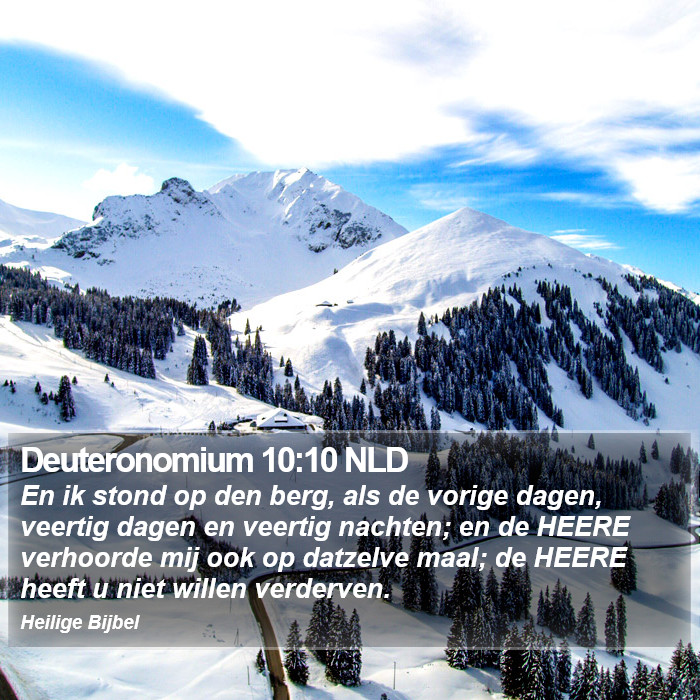 Deuteronomium 10:10 NLD Bible Study