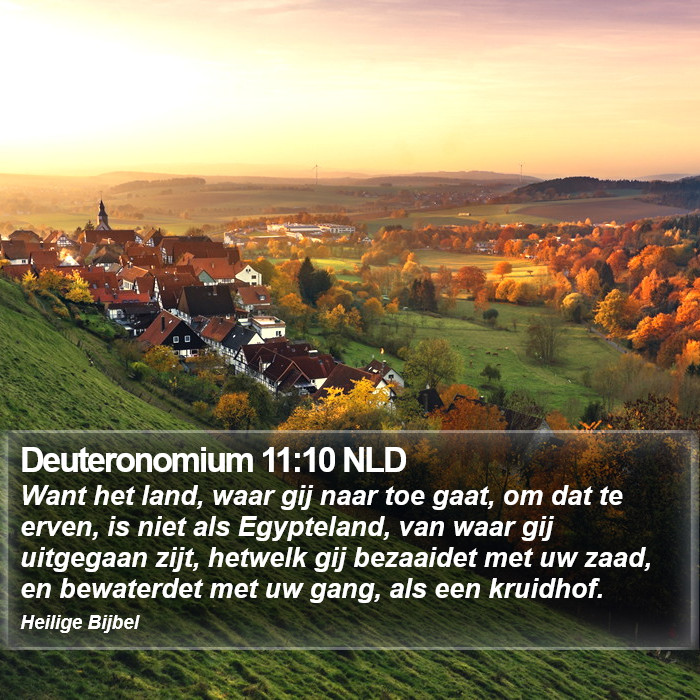 Deuteronomium 11:10 NLD Bible Study