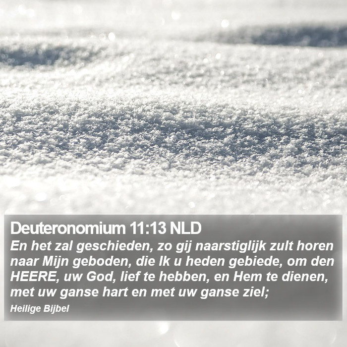 Deuteronomium 11:13 NLD Bible Study