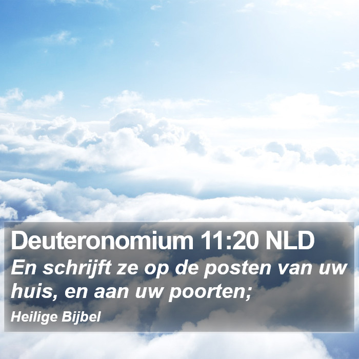 Deuteronomium 11:20 NLD Bible Study