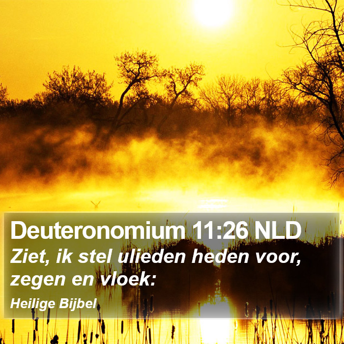 Deuteronomium 11:26 NLD Bible Study