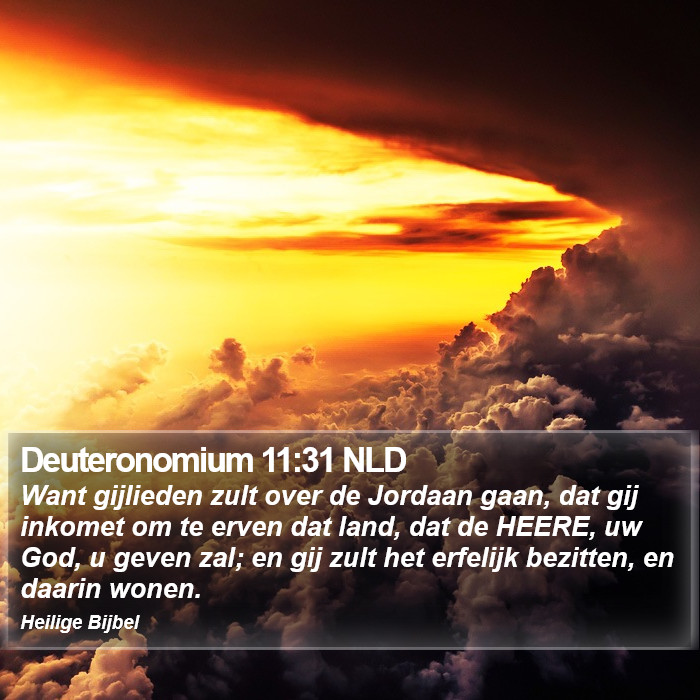 Deuteronomium 11:31 NLD Bible Study