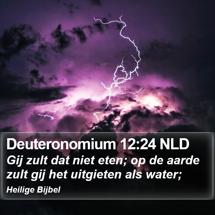 Deuteronomium 12:24 NLD Bible Study