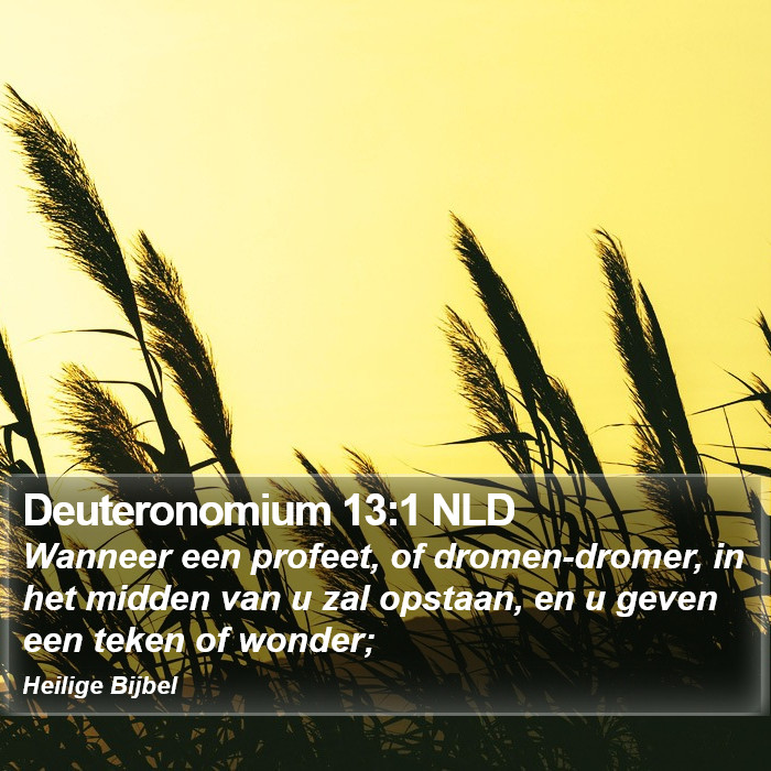 Deuteronomium 13:1 NLD Bible Study