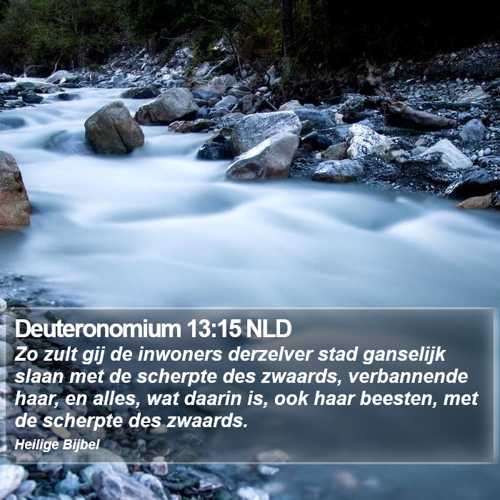 Deuteronomium 13:15 NLD Bible Study