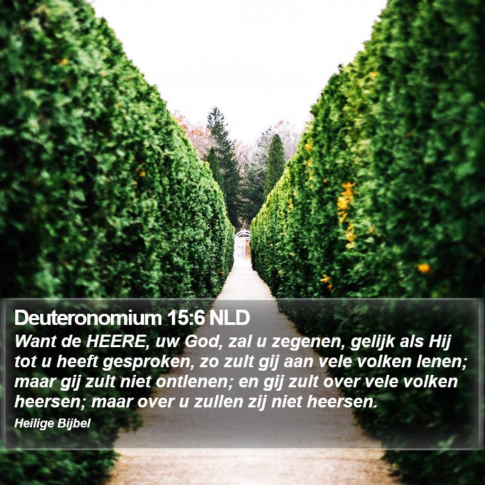 Deuteronomium 15:6 NLD Bible Study