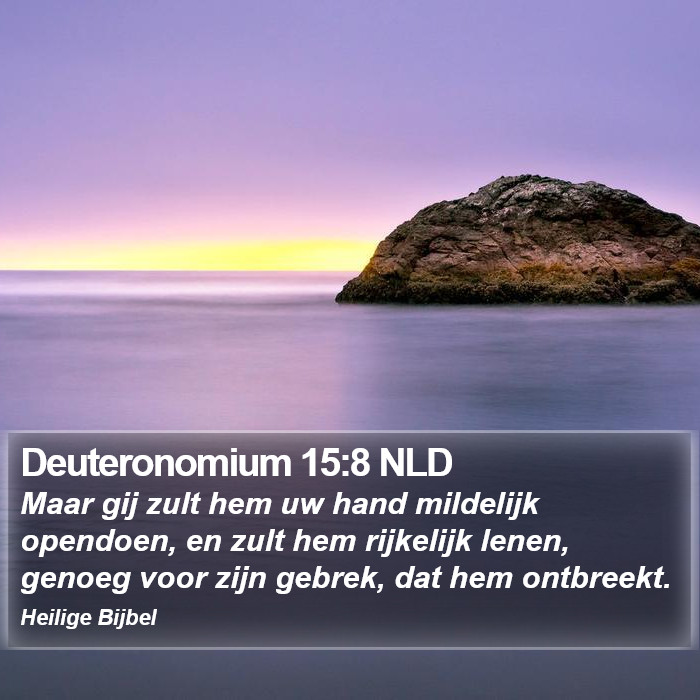 Deuteronomium 15:8 NLD Bible Study