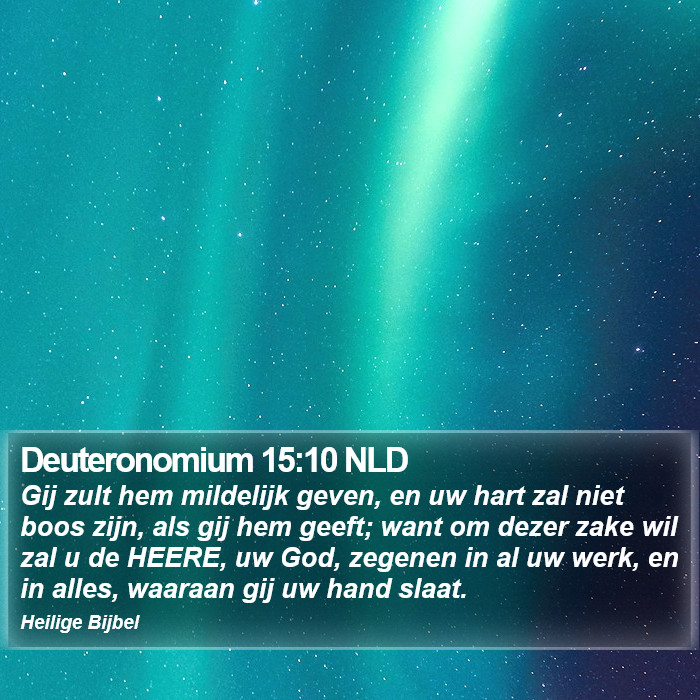 Deuteronomium 15:10 NLD Bible Study