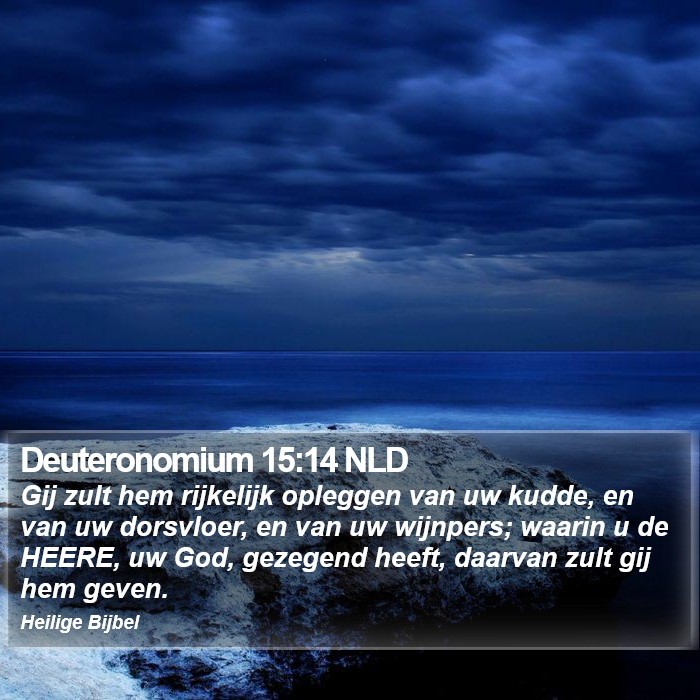 Deuteronomium 15:14 NLD Bible Study
