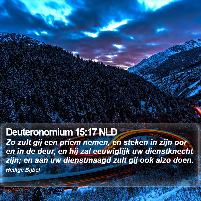 Deuteronomium 15:17 NLD Bible Study