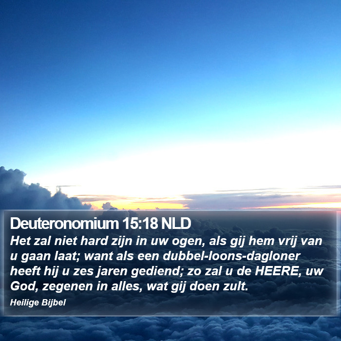 Deuteronomium 15:18 NLD Bible Study