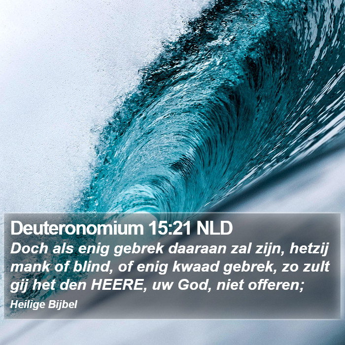 Deuteronomium 15:21 NLD Bible Study