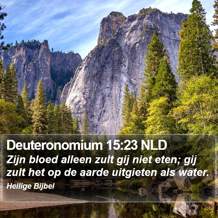 Deuteronomium 15:23 NLD Bible Study