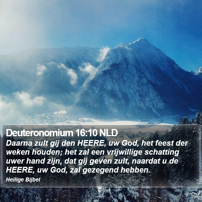 Deuteronomium 16:10 NLD Bible Study
