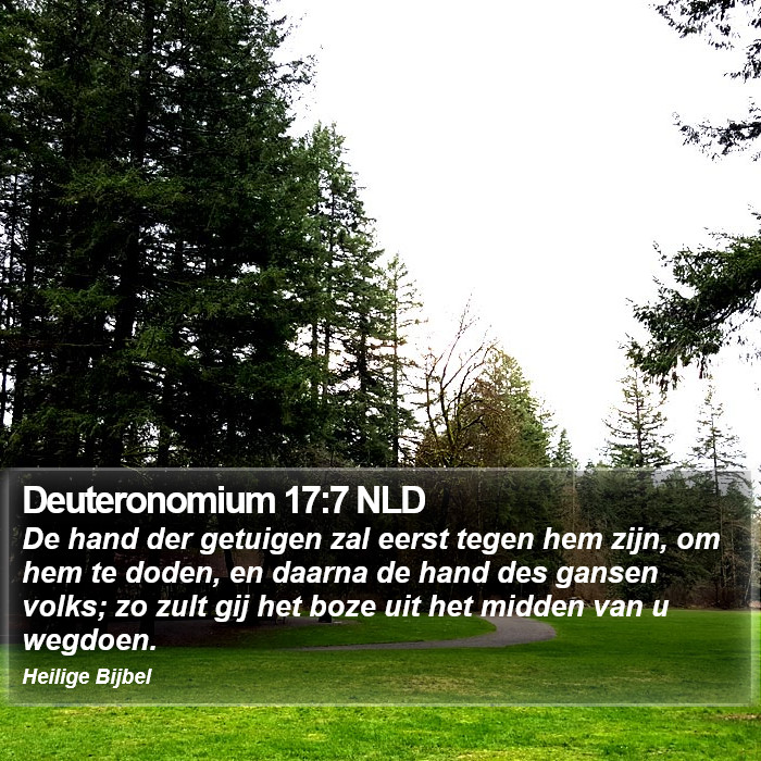 Deuteronomium 17:7 NLD Bible Study