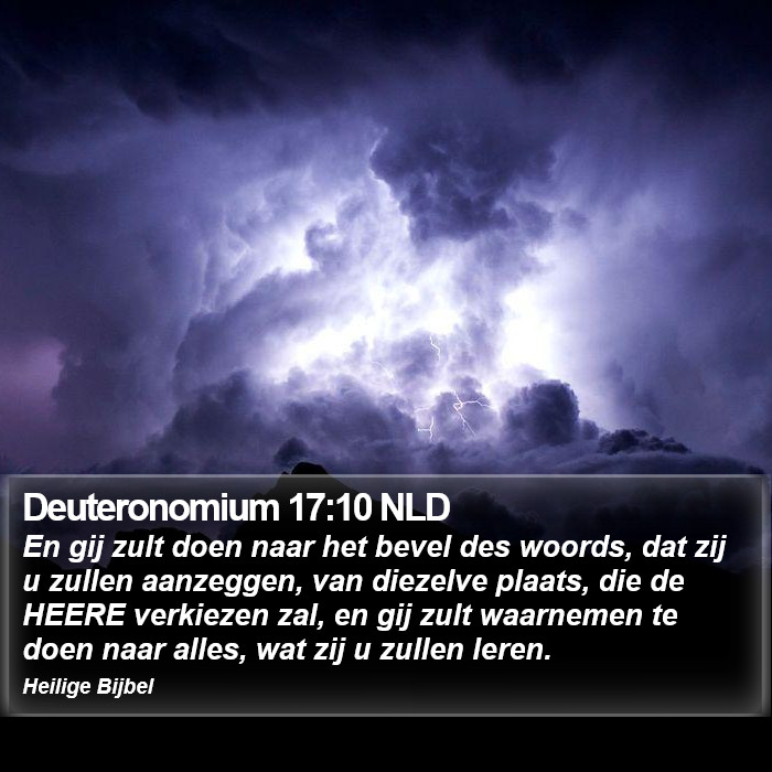 Deuteronomium 17:10 NLD Bible Study