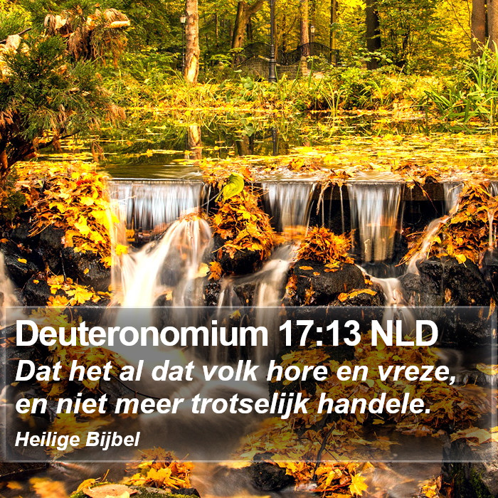 Deuteronomium 17:13 NLD Bible Study