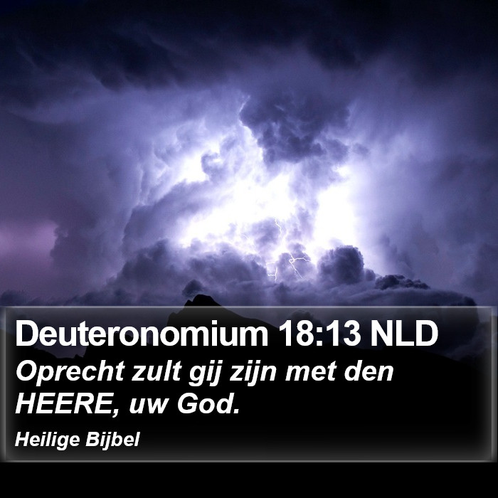Deuteronomium 18:13 NLD Bible Study