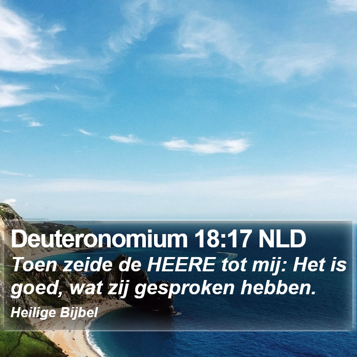 Deuteronomium 18:17 NLD Bible Study