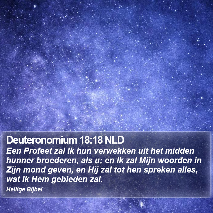 Deuteronomium 18:18 NLD Bible Study