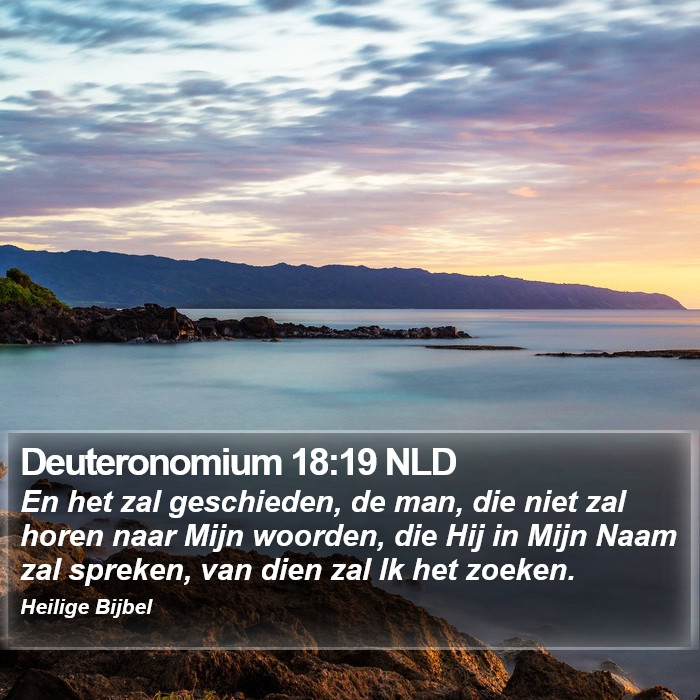Deuteronomium 18:19 NLD Bible Study