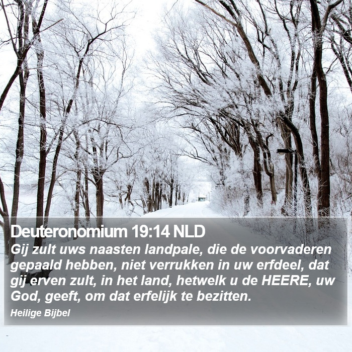 Deuteronomium 19:14 NLD Bible Study