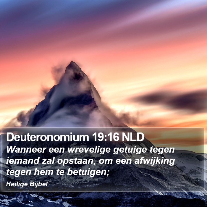 Deuteronomium 19:16 NLD Bible Study