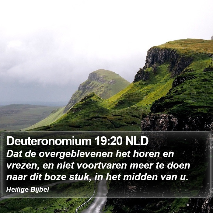 Deuteronomium 19:20 NLD Bible Study