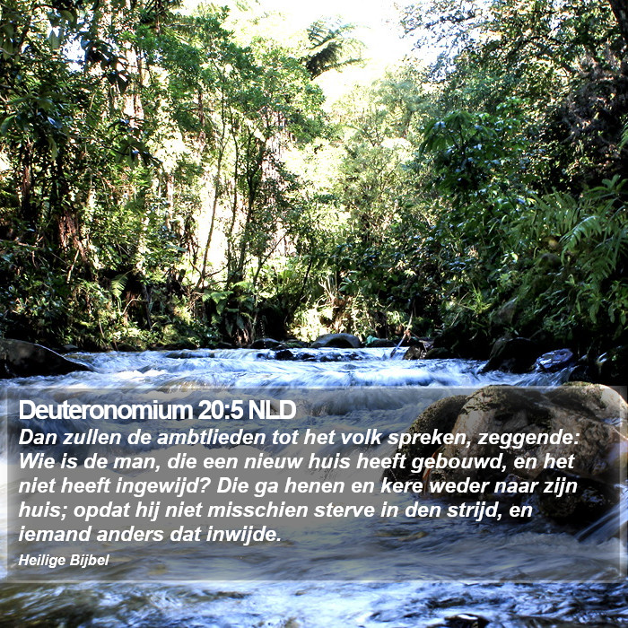 Deuteronomium 20:5 NLD Bible Study