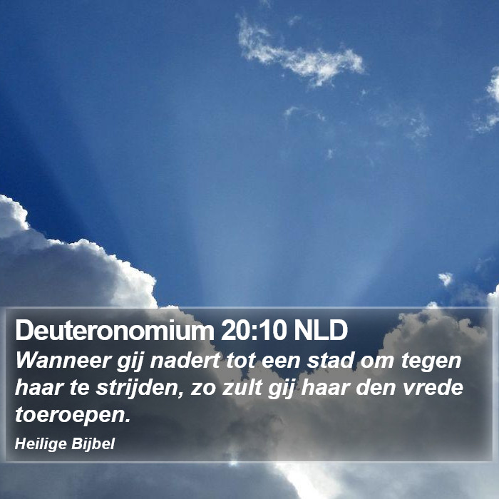 Deuteronomium 20:10 NLD Bible Study